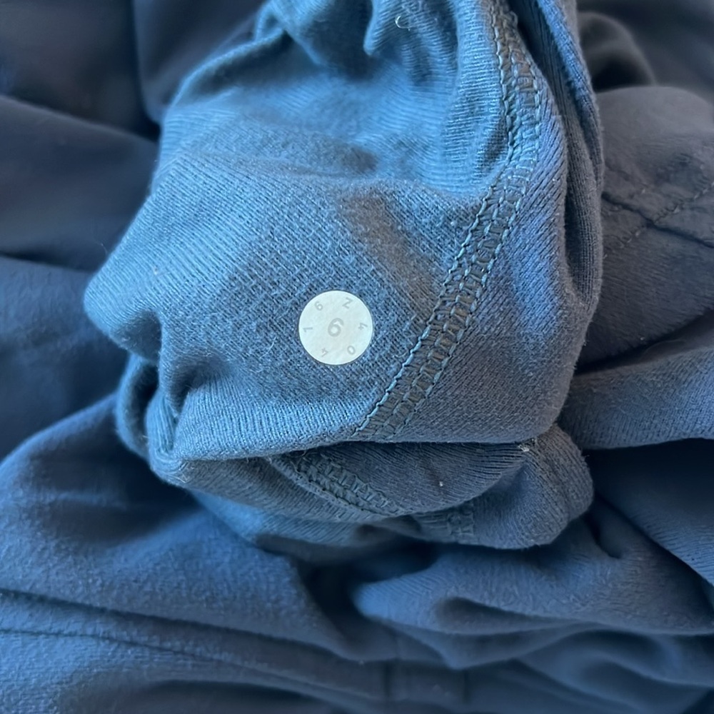 Lululemon Athleta Pick Up The Pace Long Sleeve Pullover Hoodie Blue Stre… - Picture 7 of 7